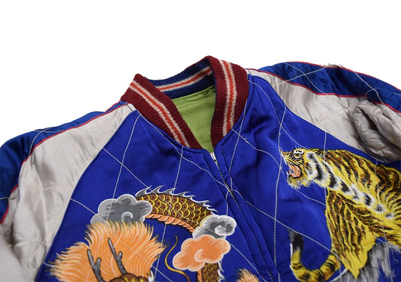 【東洋エンタープライズ】 ジャケット/TT15198-145 / Early 1950s Style Acetate × Quilt Souvenir  Jacket “KOSHO & CO.”