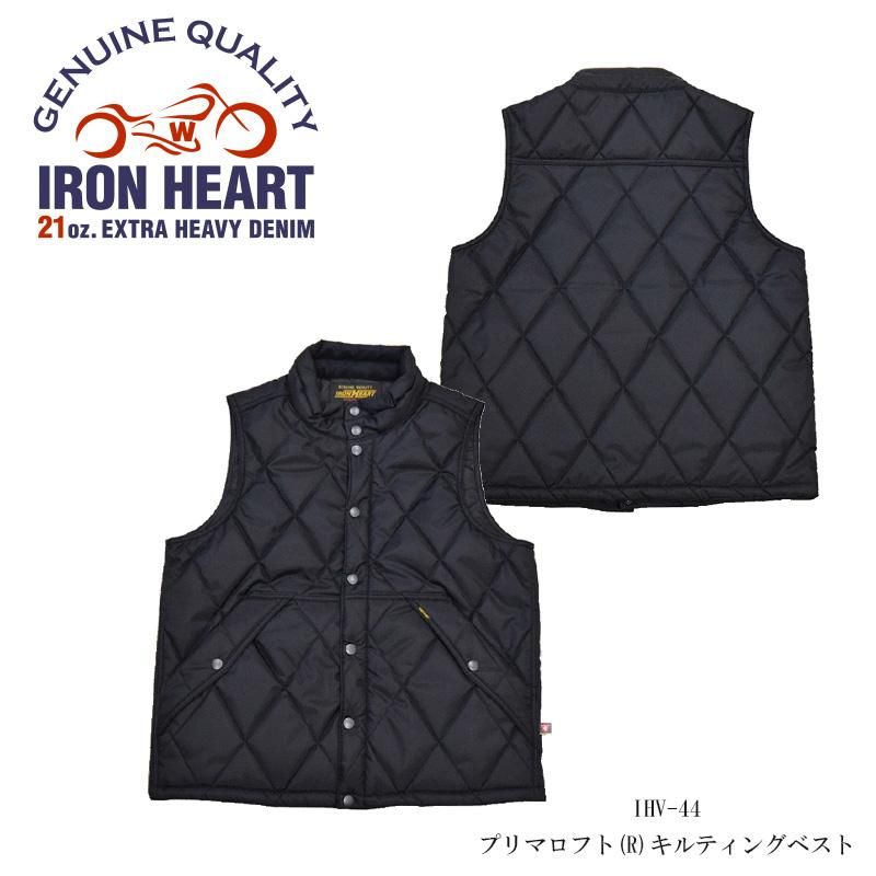 IRON HEART アイアンハート】ベスト / プリマロフト(R)キルティング 