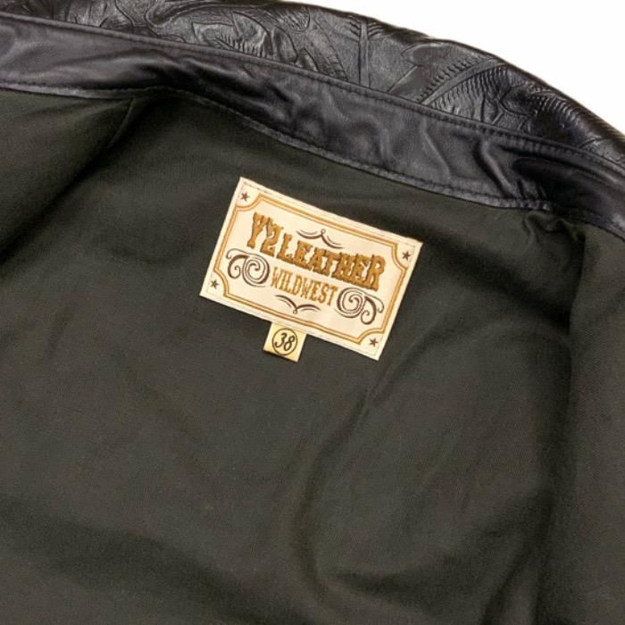 Y'2 LEATHER/ワイツーレザー】レザーシャツ/ OIL SOFT HORSE