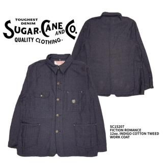 SUGAR CANE/奬ۥ/FICTION ROMANCE 12oz. INDIGO COTTON TWEED WORK COAT/SC15207