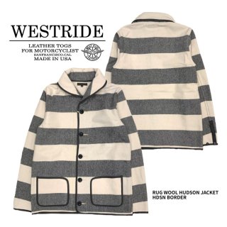 WESTRIDE/ȥ饤ɡۥ㥱å/RUG WOOL HUDSON JACKET HDSN BORDER MB1825