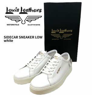 【Lewis Leathers/ルイスレザーズ】サイドカースニーカー ロー ホワイト / SIDECAR SNEAKER LOW WHITE