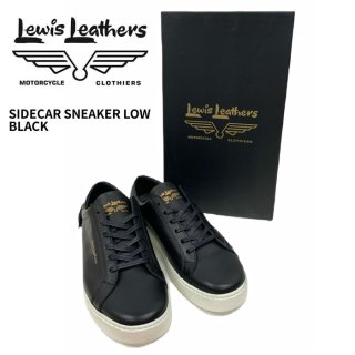【Lewis Leathers/ルイスレザーズ】サイドカースニーカー ロー ブラック / SIDECAR SNEAKER LOW BLACK