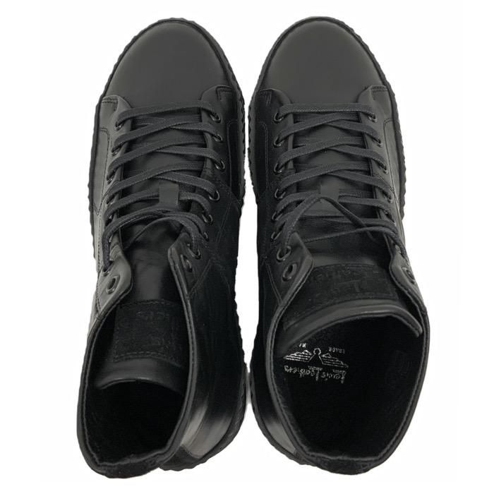 ルイスレザー　ゴー ファスター ハイカット スニーカー カウハイド Lewis Leathers - GO FASTER HIGH (BLACK) | SKANDA