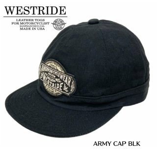 【WESTRIDE/ウエストライド】キャップ/23SS NEW ARMY CAP BLK
