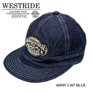 【WESTRIDE/ウエストライド】キャップ/23SS NEW ARMY CAP BLUE
