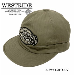 【WESTRIDE/ウエストライド】キャップ/23SS NEW ARMY CAP OLV