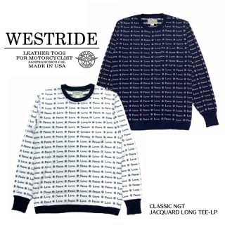 【WESTRIDE/ウエストライド】ニットロンＴ/CLASSIC NGT JACQUARD LONG TEE-LP