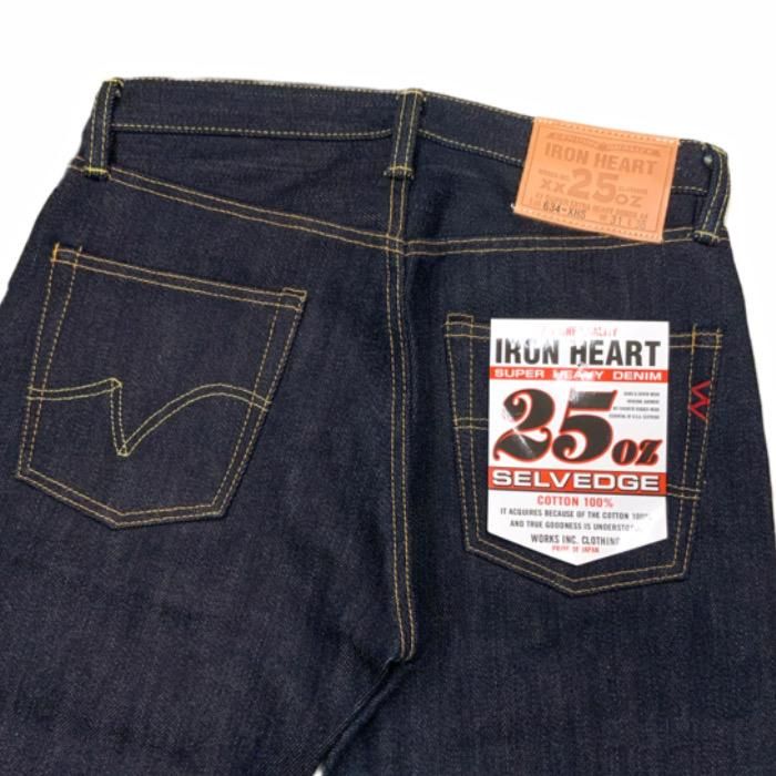 IRON HEART / アイアンハート】 ボトム/634-XHS/ 25ozセルビッチ IRON HEART / アイアンハート】 ボトム/634-XHS/ 25ozセルビッチ