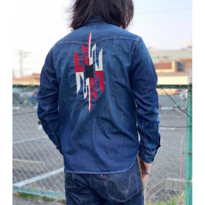 GUNZ/ガンズ】 ウォッシュドウエスタンデニムシャツ/443G631 ーー