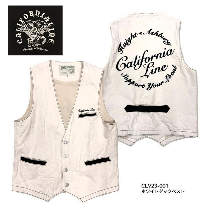 CALIFORNIA LINE/カリフォルニアライン】 ベスト/ホワイトダックベスト