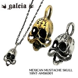 galcia/륷ۥڥȥȥå/  PENDANT-TOP/ MEXICAN MUSTACHE SKULL