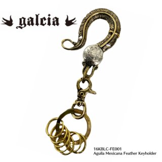 【galcia/ガルシア】キーホルダー/ Aguila Mexicana Feather Keyholder