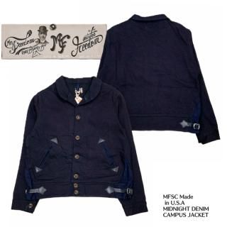 SUGAR CANE/奬ۥ㥱å/MFSC Made in U.S.A MIDNIGHT DENIM CAMPUS JACKETSC15283