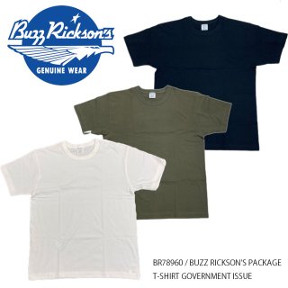 【Buzz Rickson's バズリクソンズ】半袖 Tシャツ   / BUZZ RICKSON'S PACKAGE T-SHIRT GOVERNMENT ISSUE/BR78960