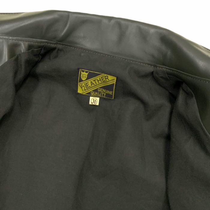 OHOTORO オオトロ オリーブグリーン カーキ レザージャケット F OHOTORO オオトロ オリーブグリーン カーキ レザージャケット F