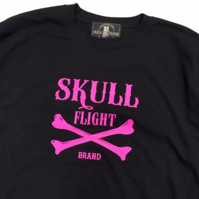 SKULL FLIGHT/スカルフライト】 Tシャツ/クロスボーン×Free Ride