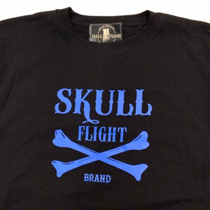 SKULL FLIGHT/スカルフライト】 Tシャツ/クロスボーン×Free Ride/SFT23