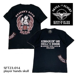 SKULL FLIGHT/ե饤ȡT/PLAYER HANDS SKULL/SFT23-014