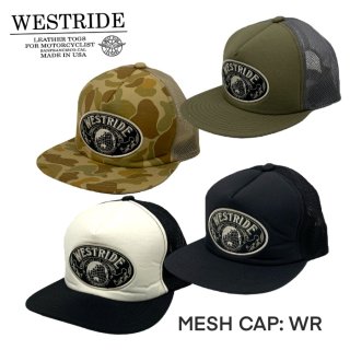 【WESTRIDE/ウエストライド】MESH CAP: WR