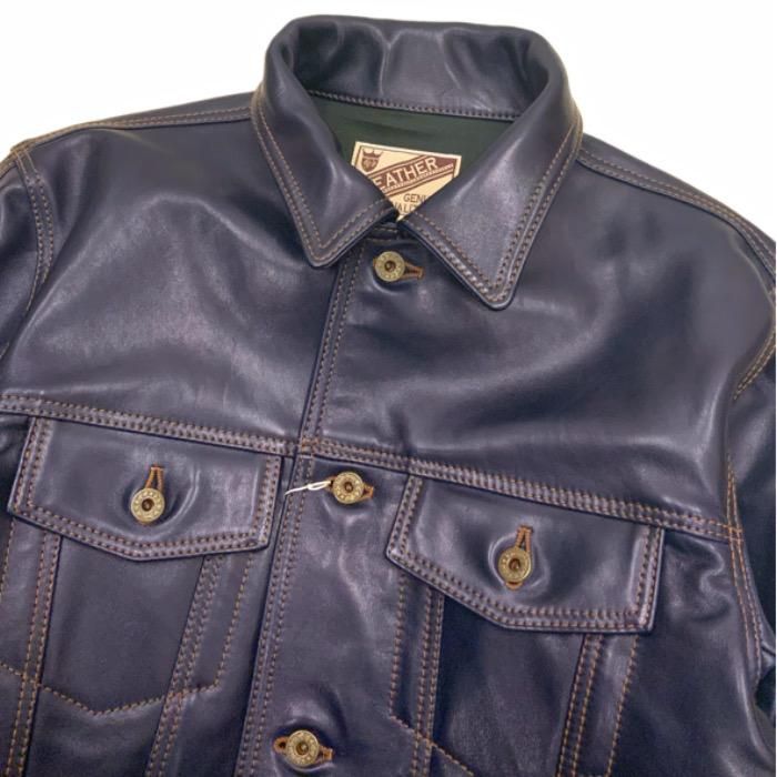 Y'2 LEATHER/ワイツーレザー】レザージャケット/IB-139 INDIGO Y'2 LEATHER/ワイツーレザー】レザージャケット/IB-139 INDIGO