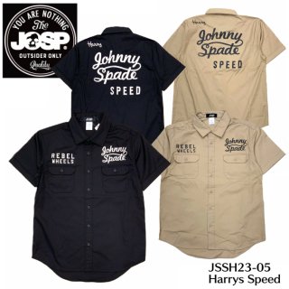 【JOHNNY SPADE/ジョニースペード】半袖シャツ/HARRYS SPEED：JSSH23-05