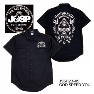 【JOHNNY SPADE/ジョニースペード】半袖シャツ/GOD SPEED YOU：JSSH23-09