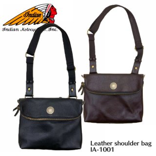 【INDIAN/インディアン】  バック/Leather shoulder bag
/IA-1001
