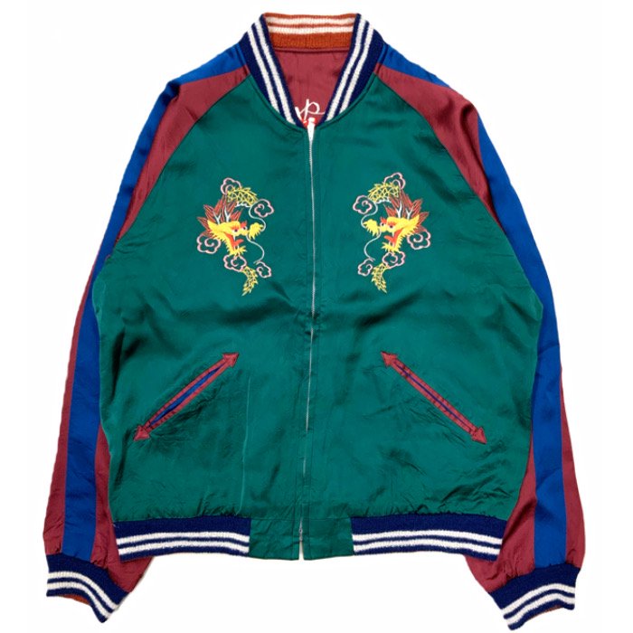 【東洋エンタープライズ】 Lot No. TT15416 / Late 1940s Style Acetate Souvenir Jacket  “KOSHO & CO.” Special Edition “DRAGON & JAPAN MAP” × ROARING TIGER