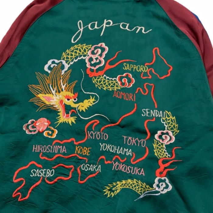 DRAGON & JAPAN MAP×ROARING TIGER 港商 東洋スカジャン・港商SPECIAL EDITION「DRAGON & JAPAN MAP