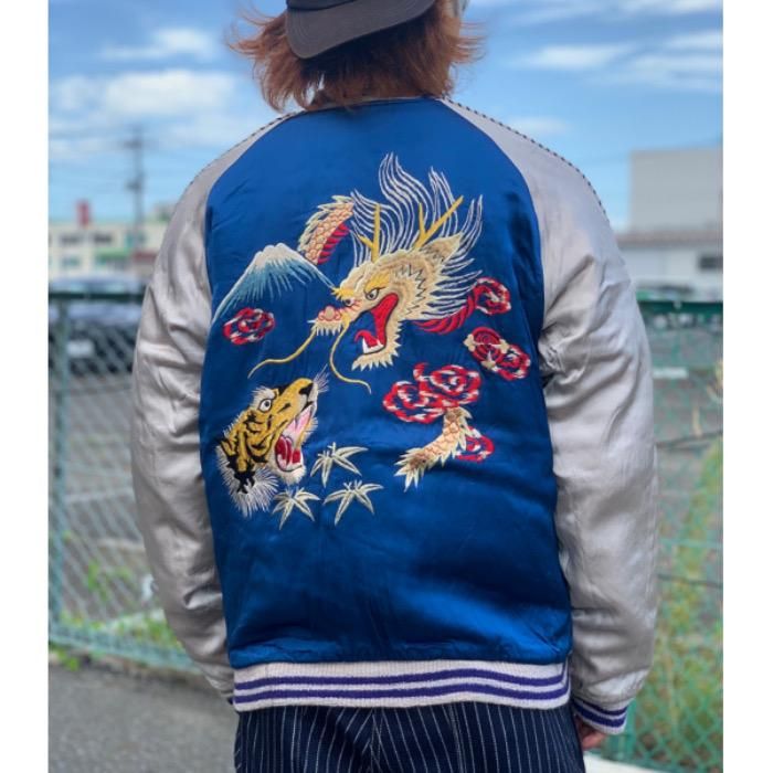 【東洋エンタープライズ】 Mid 1950s Style Acetate Quilted Souvenir Jacket “EAGLE & JAPAN  MAP” ×“DRAGON & TIGER”