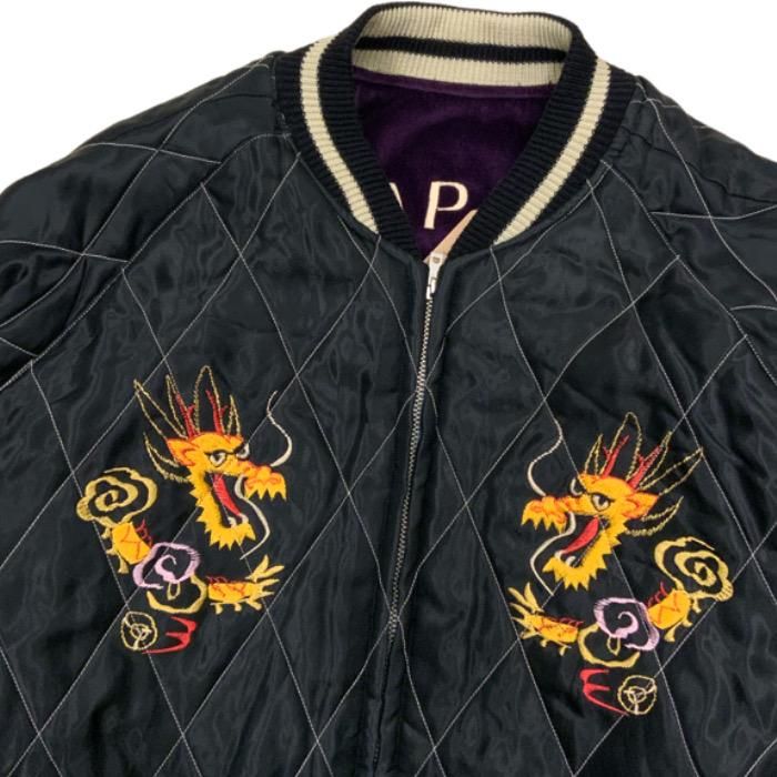 ジャケット・アウター reversible dragon souvenir jacket . Men Souvenir Jacket Japanese Pattern Embroidery Dragon