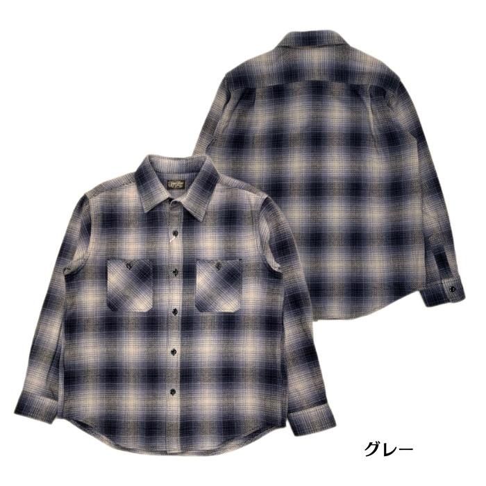 SUGAR CANE/シュガーケーン】長袖シャツ/SC29176 /OMBRE PLAID HEAVY ...