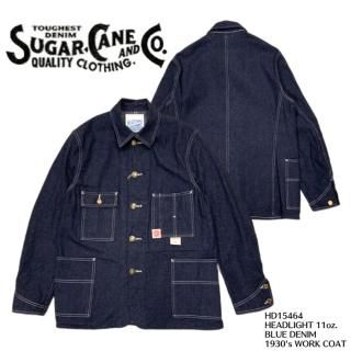 SUGAR CANE/奬ۥ/HD15464 / HEADLIGHT 11oz. BLUE DENIM 1930's WORK COAT JAPANESE/