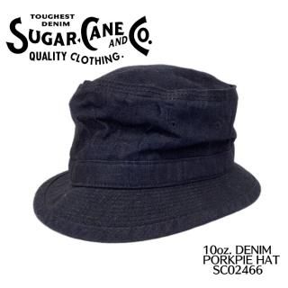 SUGAR CANE/奬ۥϥå/No. SC02466 / 10oz. DENIM PORKPIE HAT