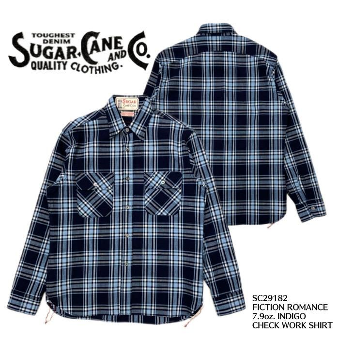 【SUGAR CANE/シュガーケーン】長袖シャツ/ FICTION ROMANCE 7.9oz. INDIGO CHECK WORK  SHIRT/SC29182 -- REALDEAL仙台(リアルディール仙台)