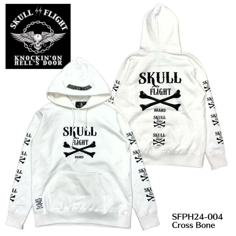SKULL FLIGHT/スカルフライト】プルオーバー/ Cross Bone：SFPH24-004