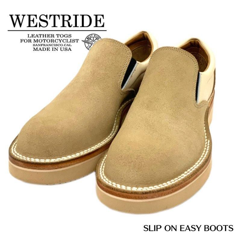 WESTRIDE/ウエストライド】スリッポン/SLIP ON EASY BOOTS TAN RO 