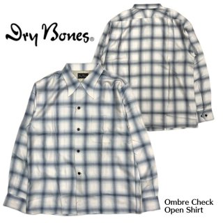 Dry Bones/ɥ饤ܡ󥺥 /Ombre Check Open Shirt/DS-2725