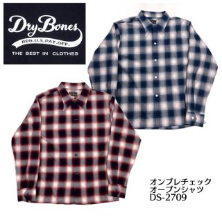 Dry Bones/ɥ饤ܡ󥺥 /Ombre Check Open Shirt/֥åץ󥷥/DS-2709