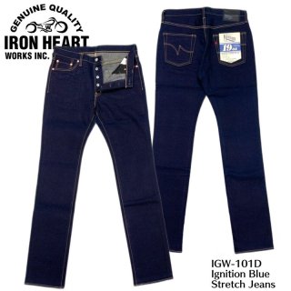 IRON HEART / ϡȡIgnition Blue Stretch Jeans/IGW-101D