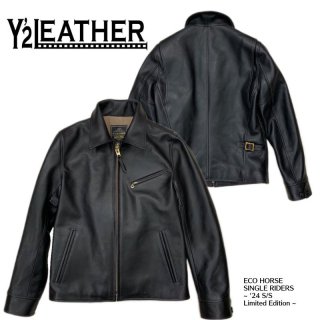 Y'2 LEATHER/磻ġ쥶ۥ쥶㥱å/ 2024 S/S Limited Edition ER-42-SP ECO HORSE SINGLE RIDERS 