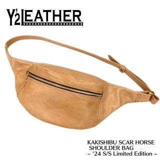 Y'2LEATHER/磻ġ쥶BG-07-SP/KAKISHIBU SCAR HORSE SHOULDER BAG ~ '24 S/S Limited Edition ~