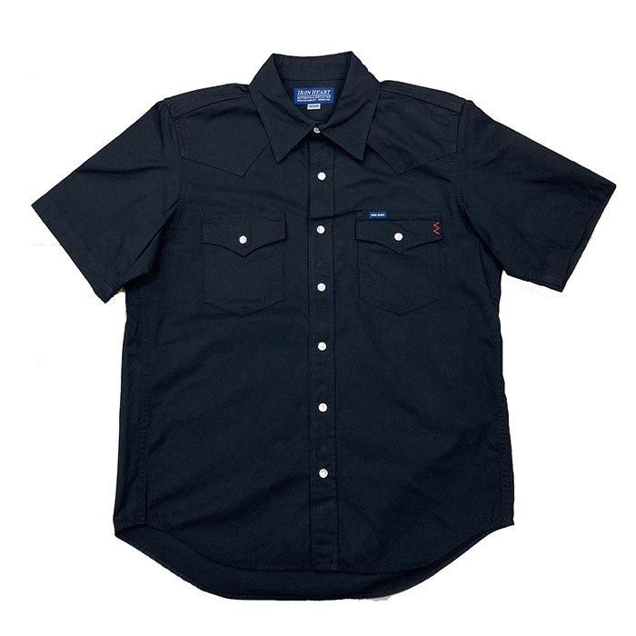 IRON HEART デニム長袖シャツ Lサイズ ダークグレー IRON HEART アイアンハート 11oz T/C メカニックシャツ IHSH-364
