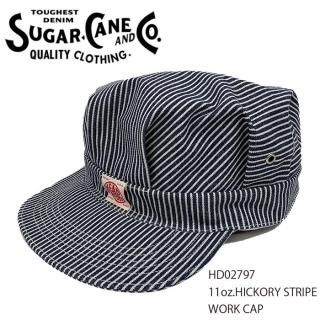 SUGAR CANE/奬ۥå/HD02797/11oz.HICKORY STRIPE WORK CAP