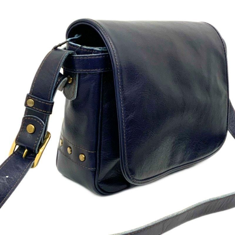 Y'2LEATHER/ワイツーレザー】 BG-10-S/インディゴホースメール