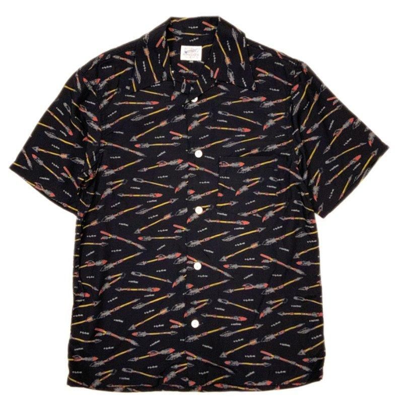 WESTRIDE/ウエストライド】シャツ/TX SOUVENIR SHORT SHIRTS BLK