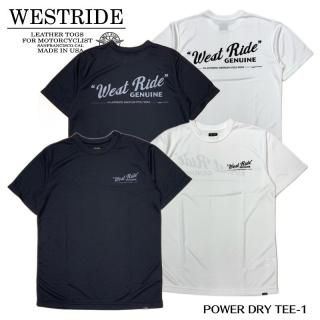 WEST RIDE/ȥ饤ɡT/ POWER DRY TEE-1: GENUINE 