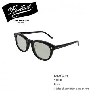 EVIL ACT/֥륢ȡۥ󥰥饹/ EAE24-02-01/YALE/ black / color photochromic green lens
