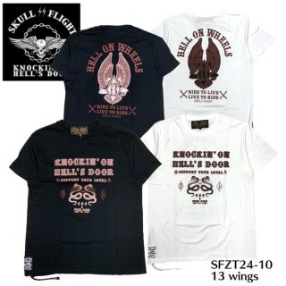 SKULL FLIGHT/ե饤ȡT/ZIP TEE13 WINGɡSFZT24-10